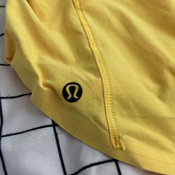 vintage yellow lululemon shorts - Picture 2 of 4